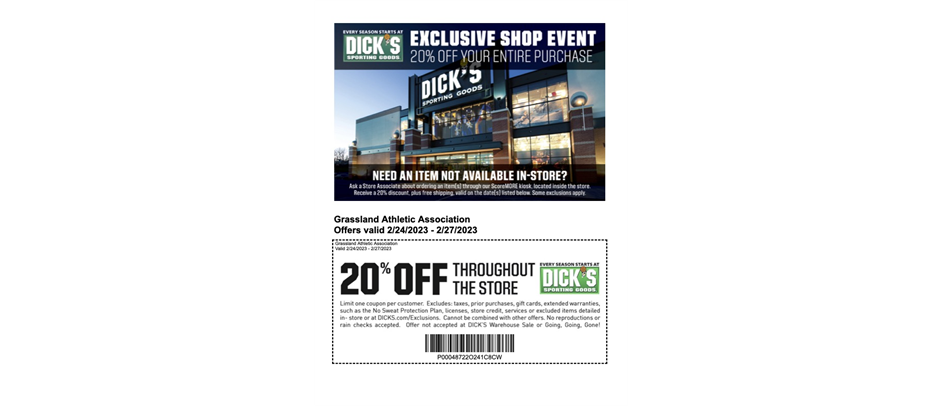 GAA Shop Day at Dick's Sporting Goods-Cool Springs